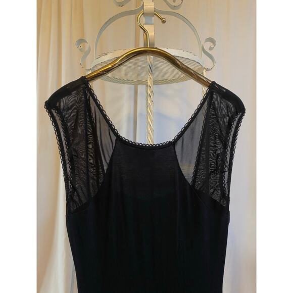 b.p.c. dress Corset style lace ruffles black size small - Picture 10 of 11